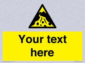 Custom Warning: Debris flow zone